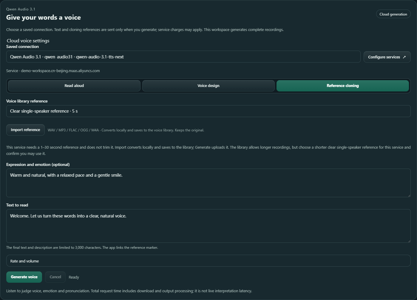 Enlarge screenshot · Cloud reference cloning