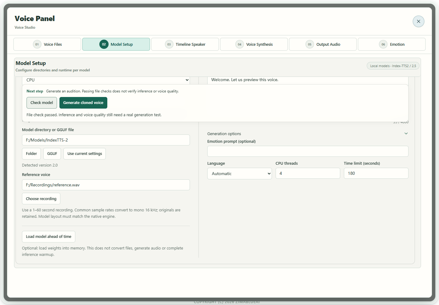 Enlarge screenshot · Download models and configure the app · 5