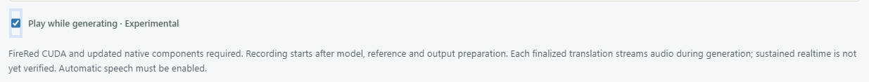 FireRed · Generation-time playback switch; configuration example, not a runtime result