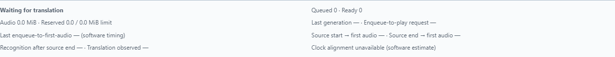 Interpretation runtime latency · Waiting and unknown timing