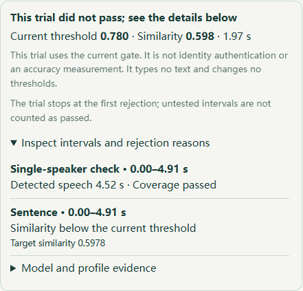 Actual app component with controlled example data; this screenshot does not demonstrate model accuracy.